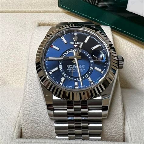 rolex sky-dweller blue|Rolex occasion sky dweller.